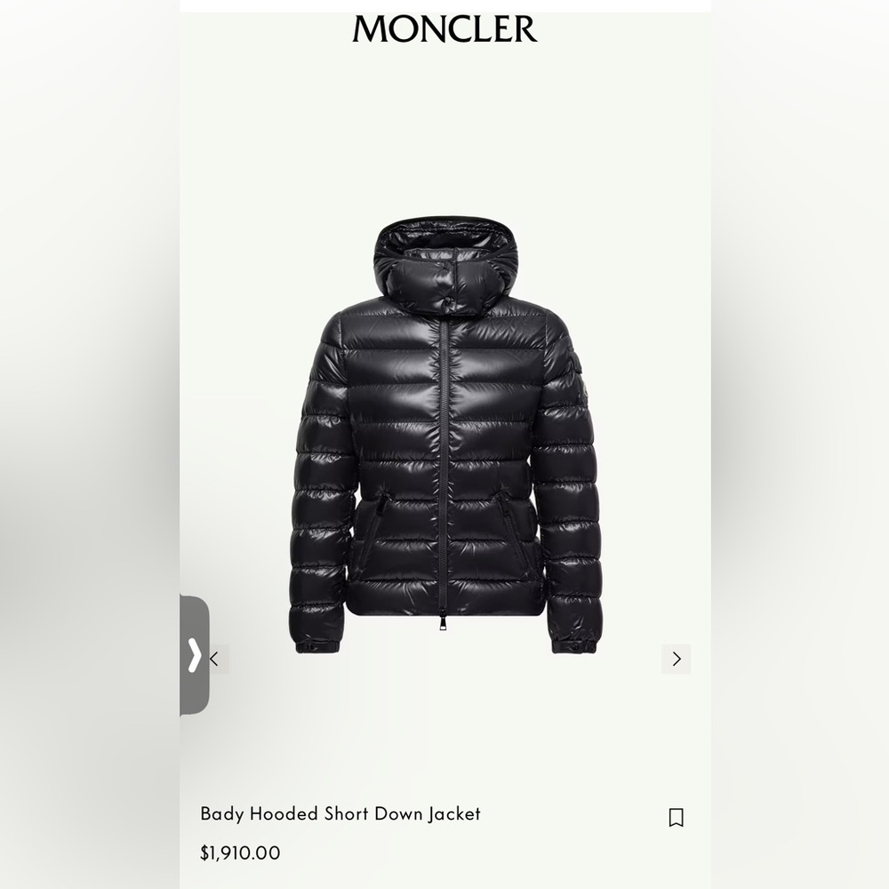 Moncler Shiny Black Puffer Jacket